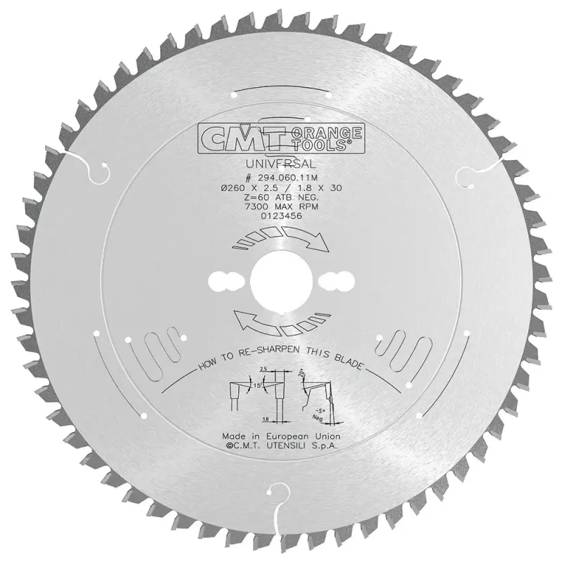 CMT Rundsavsklinge 260mm Z60 W Neg – Black Friday Tilbud