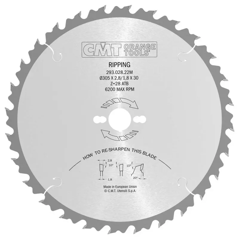 CMT Rundsavsklinge 305x2,8x30 Z28 – Black Friday Tilbud