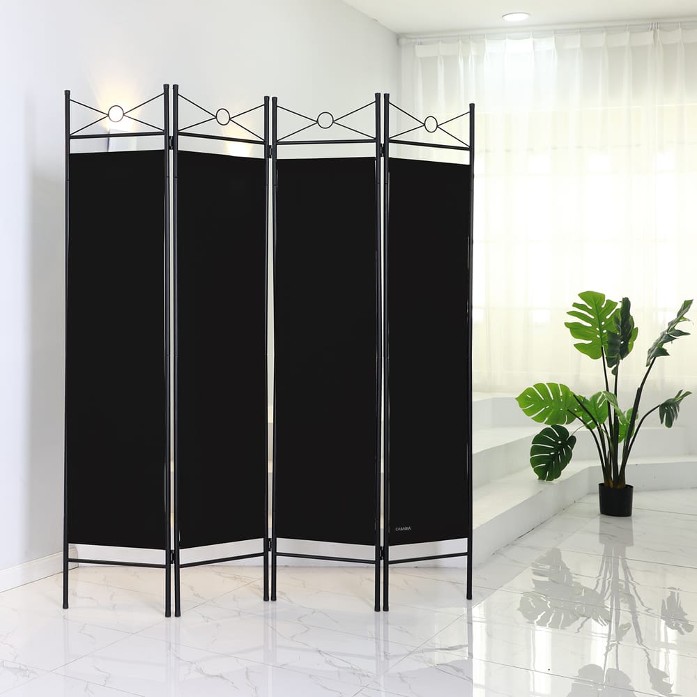 Sort Metal Rumdeler 180x163 cm – Uovertruffen Black Friday Tilbud!