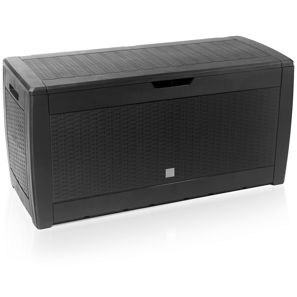 Haveopbevaringsboks Rato Antracit Rattan Look 310l Black Friday Deuba Tilbud