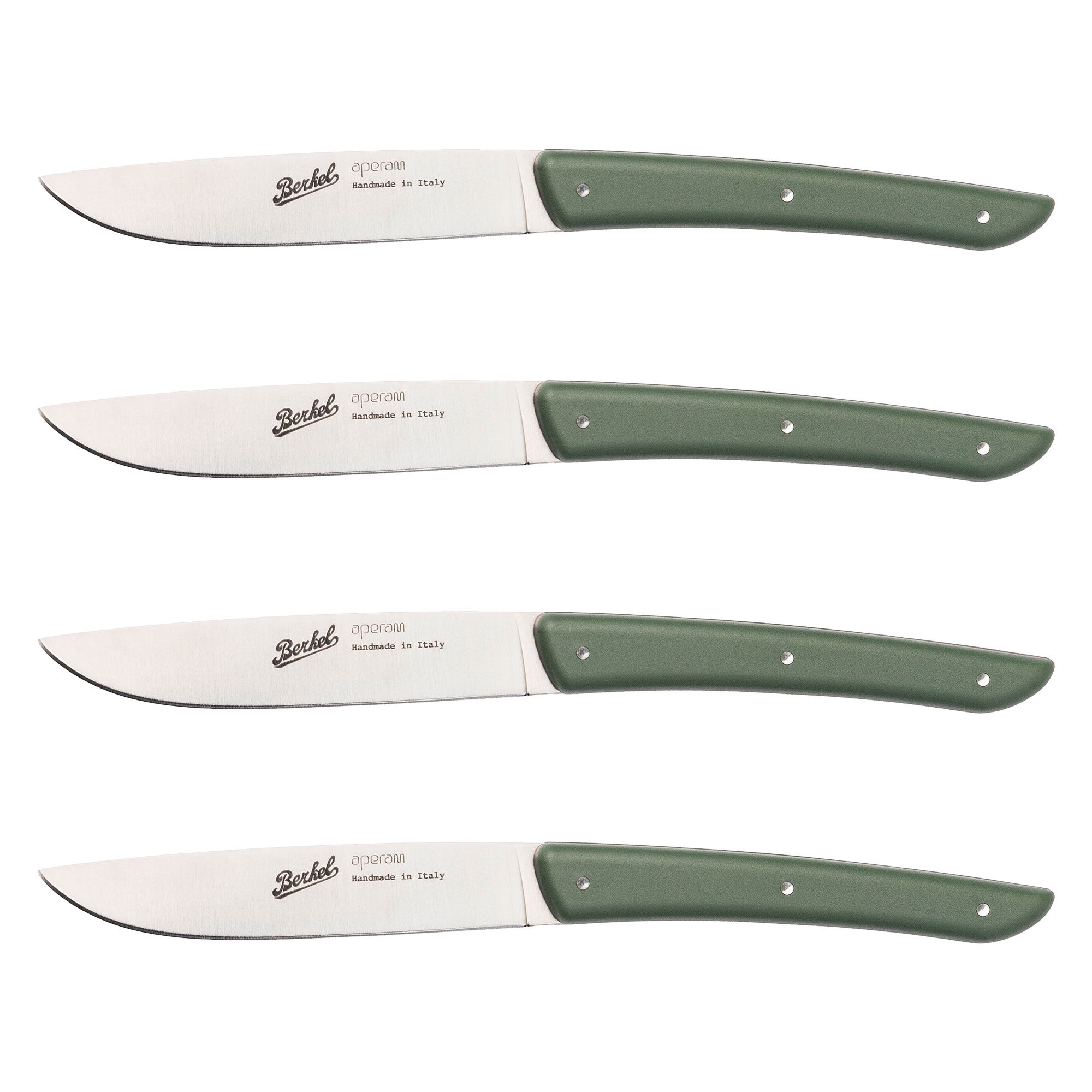Steakkniv 4 Stk, Olivengrøn Black Friday Berkel Tilbud