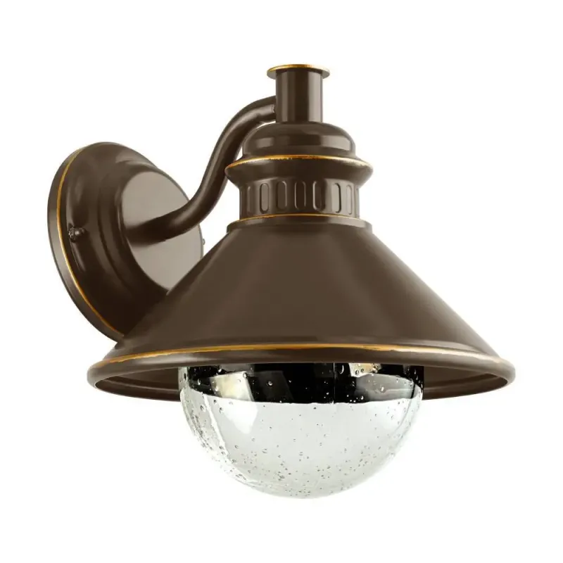 Agolada Ude Væg 2x3,7w 2x330lm 3000k Ip44 Sort Kobber   Udendørslampe   94804 Black Friday Eglo Tilbud