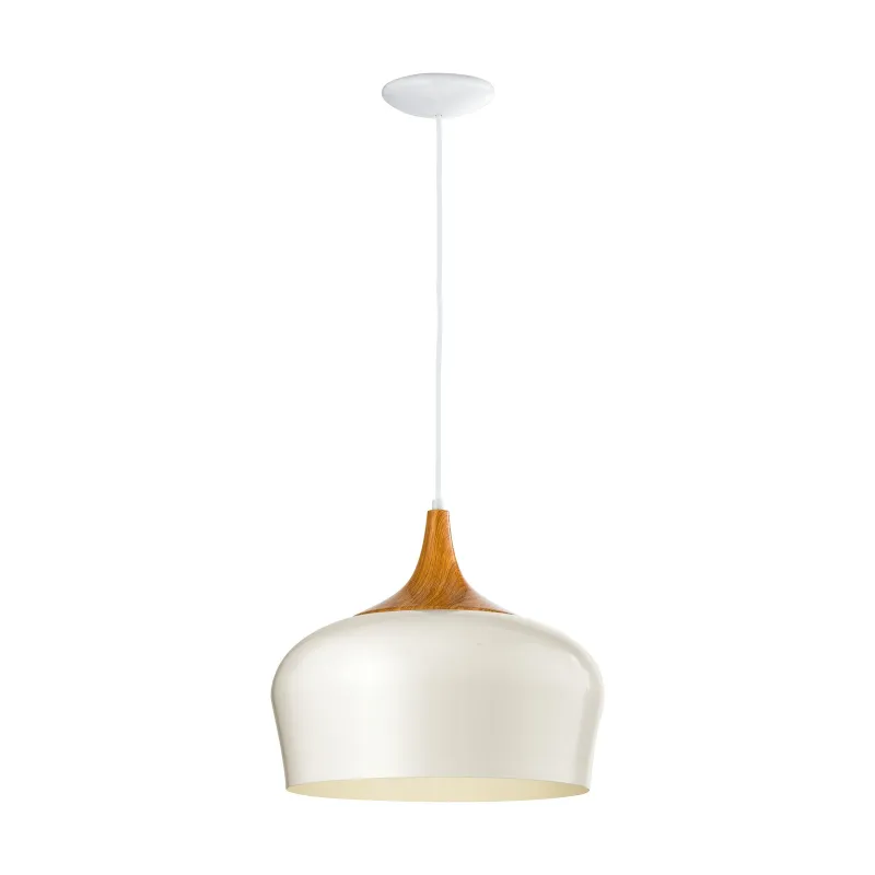 Obregon Pendel Eg Hvid   Pendellampe   95383 Black Friday Eglo Tilbud