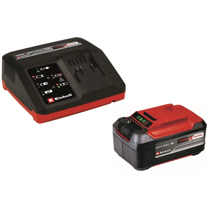 Power X Change Startersæt 18v 5,2 Ah Og Hurtiglader 4 Ah Black Friday Einhell Tilbud