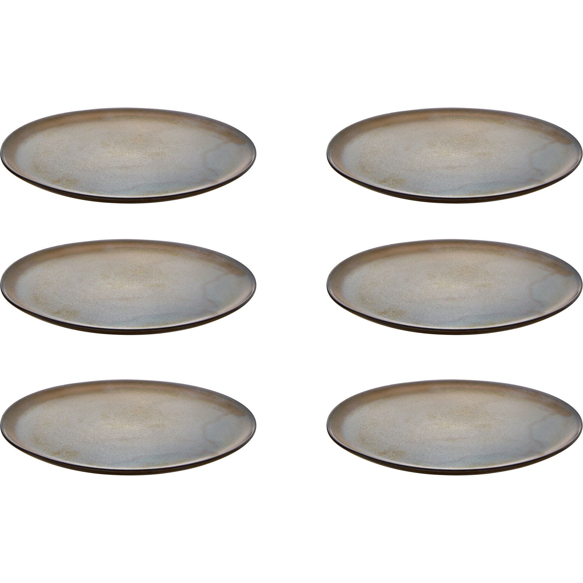 Raw Desserttallerken, Metallic Brown, 6 Stk. Black Friday Aida Tilbud