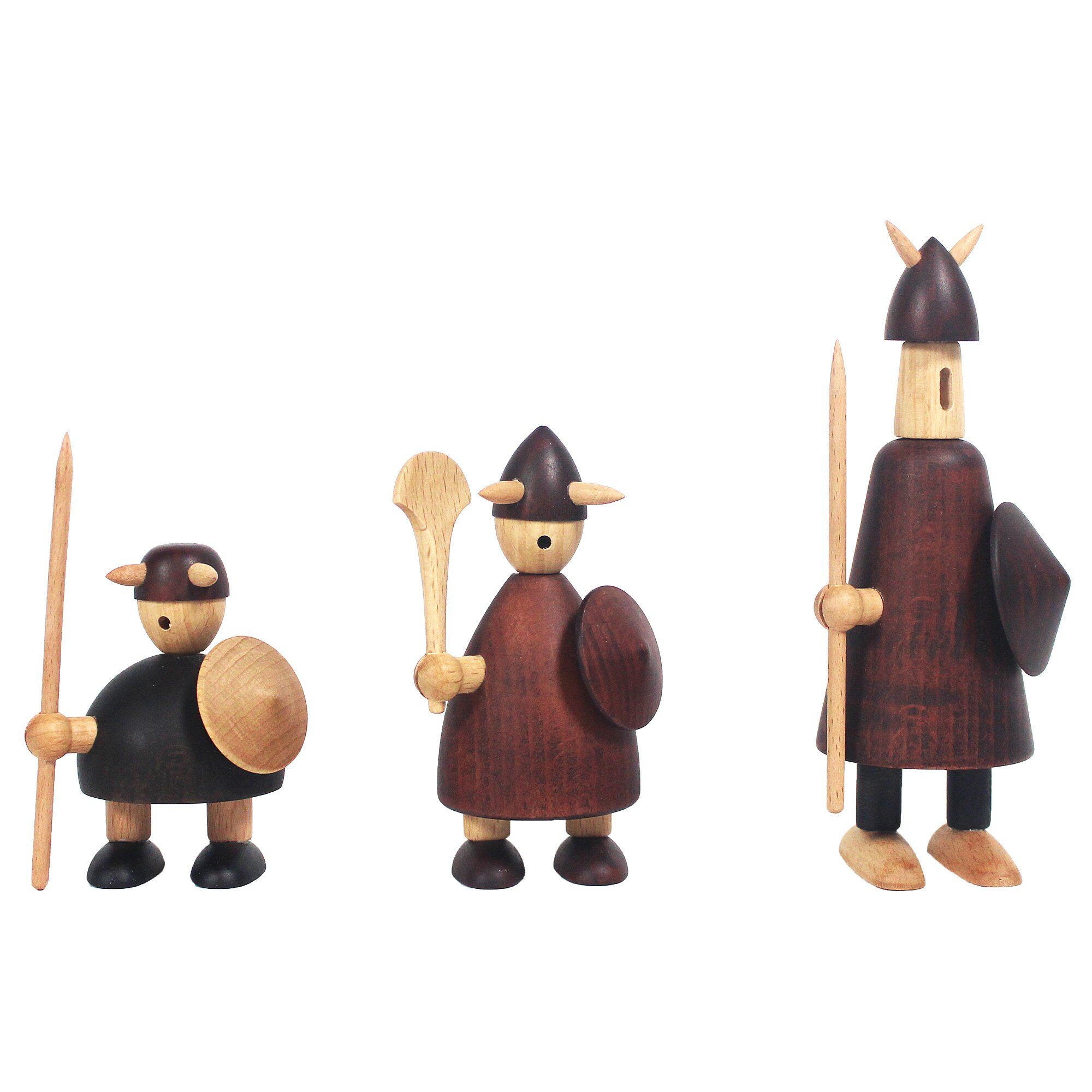 Vikingetræfigurer - 3 Stk. Black Friday Tilbud fra Andersen