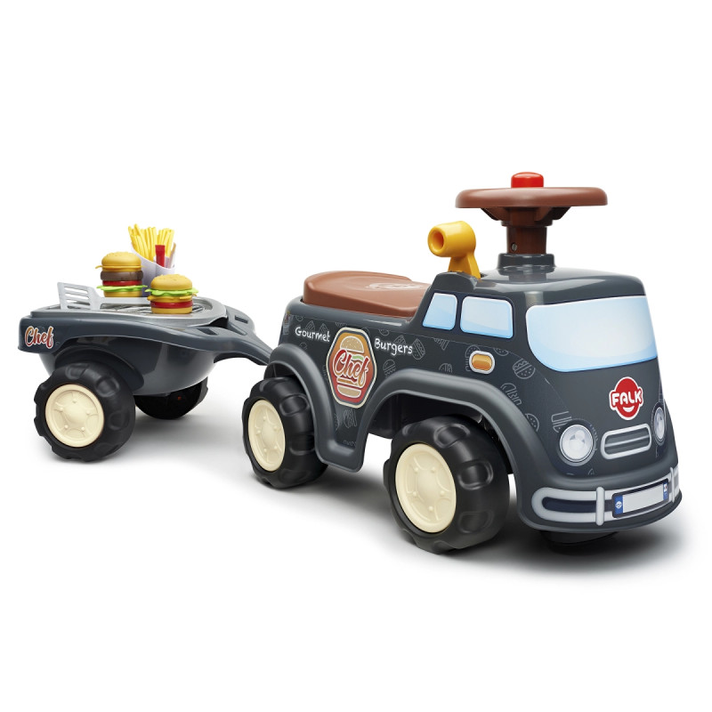 Food Truck Ride On Med Opbevaringsrum, Rat Og Horn Black Friday Falk Tilbud