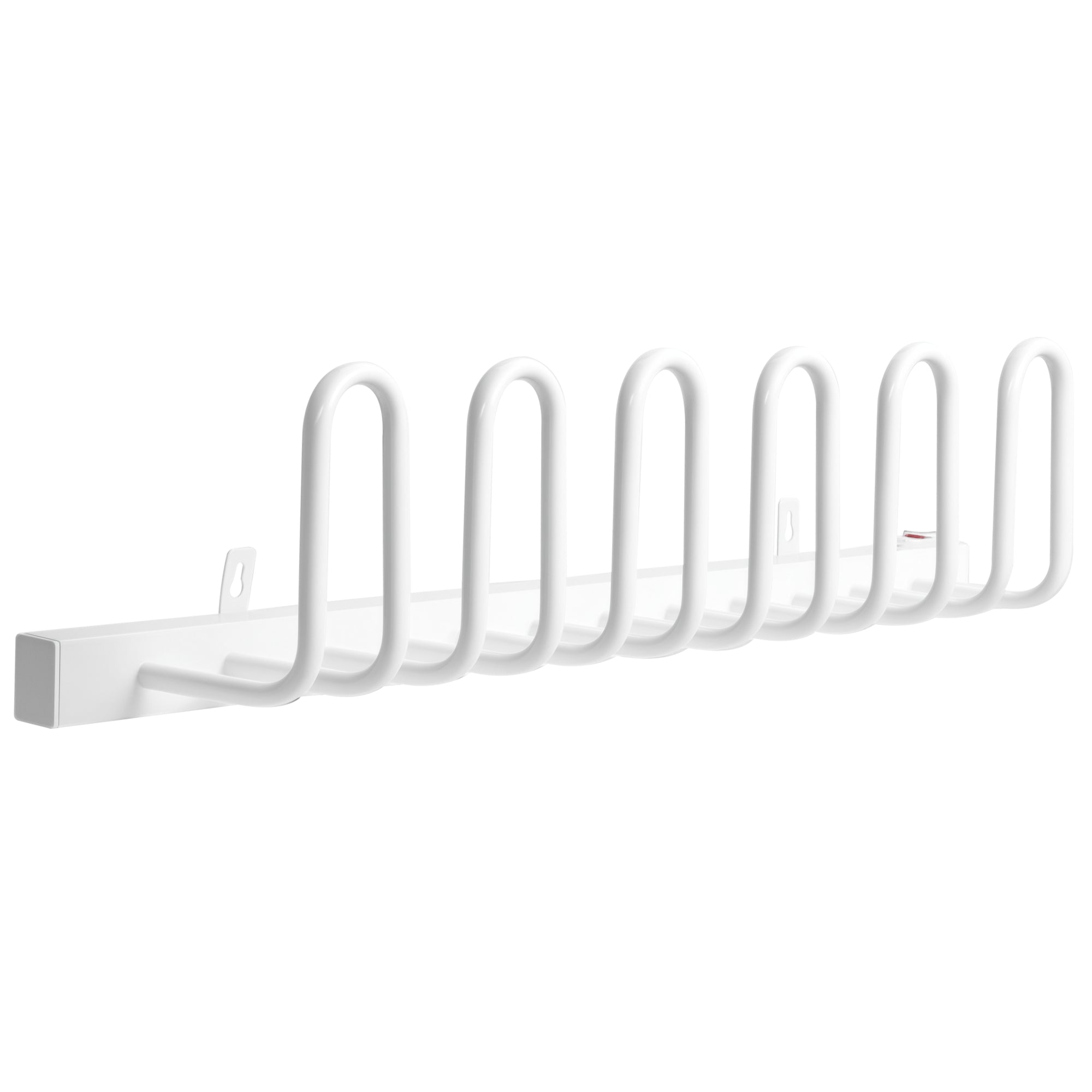 Elektrisk Skotørrer, Temperatur Op Til 55â°c, Vægmonteret, Stål, Hvid, 76 X 13 X 17 Cm Black Friday Aosom Tilbud