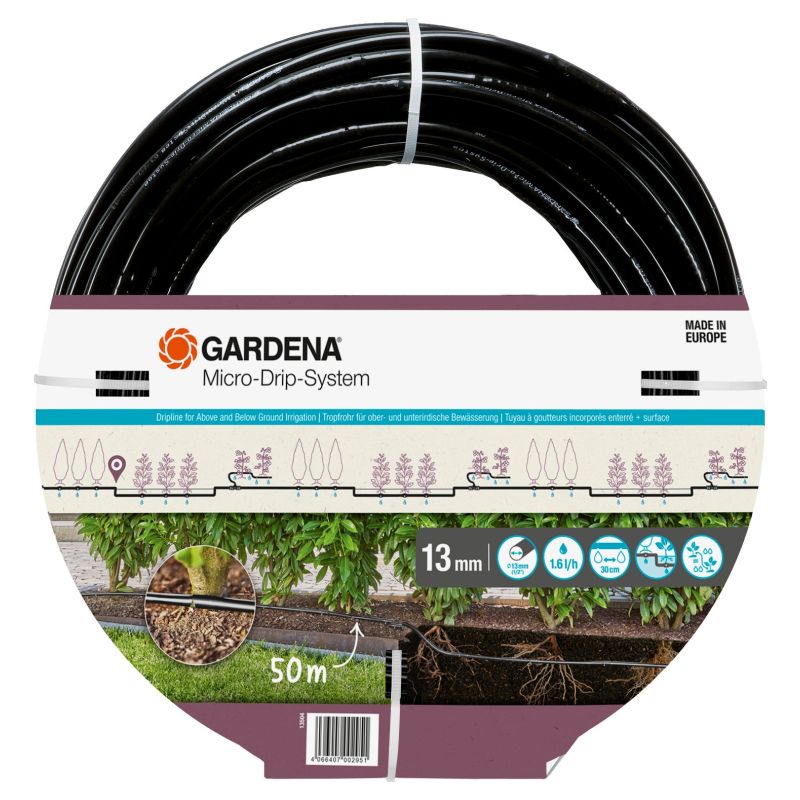 Drypslange 1,6 L T Til Vanding Over Og Under Jord (50 M)   13504 20 Black Friday Gardena Tilbud