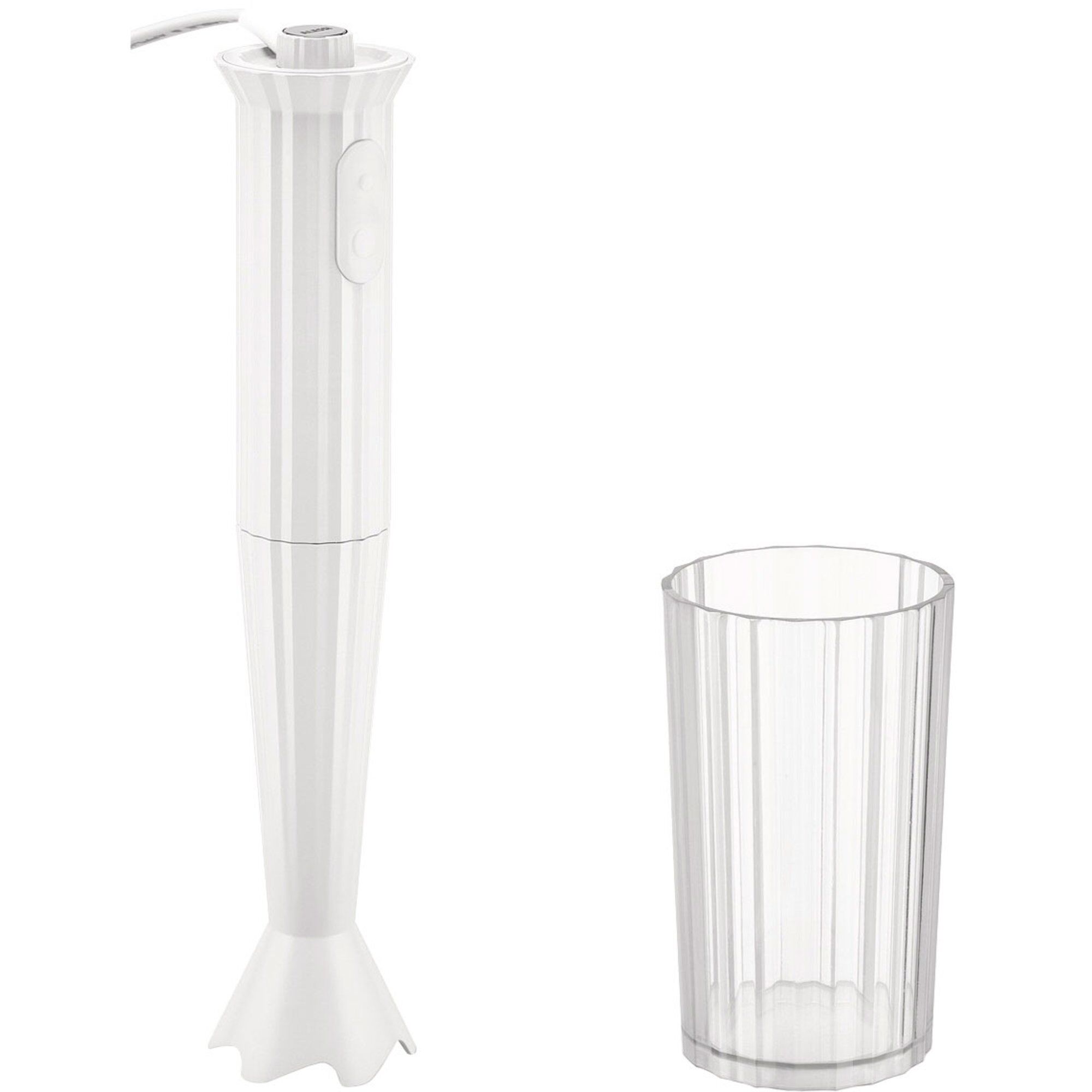 Mdl10 Plissé Stavblender, Hvid Black Friday Alessi Tilbud