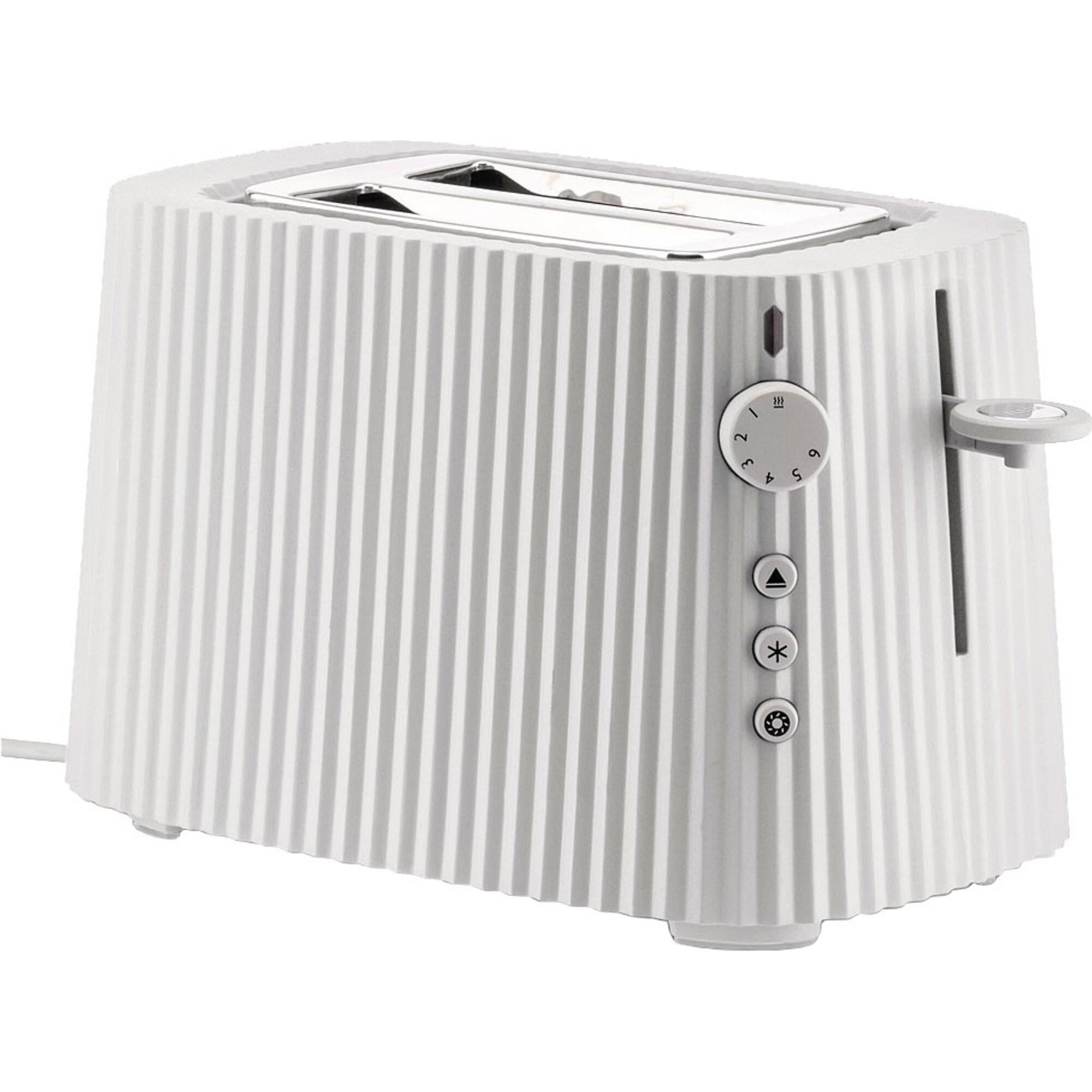Plissé Toaster, Hvid Black Friday Alessi Tilbud