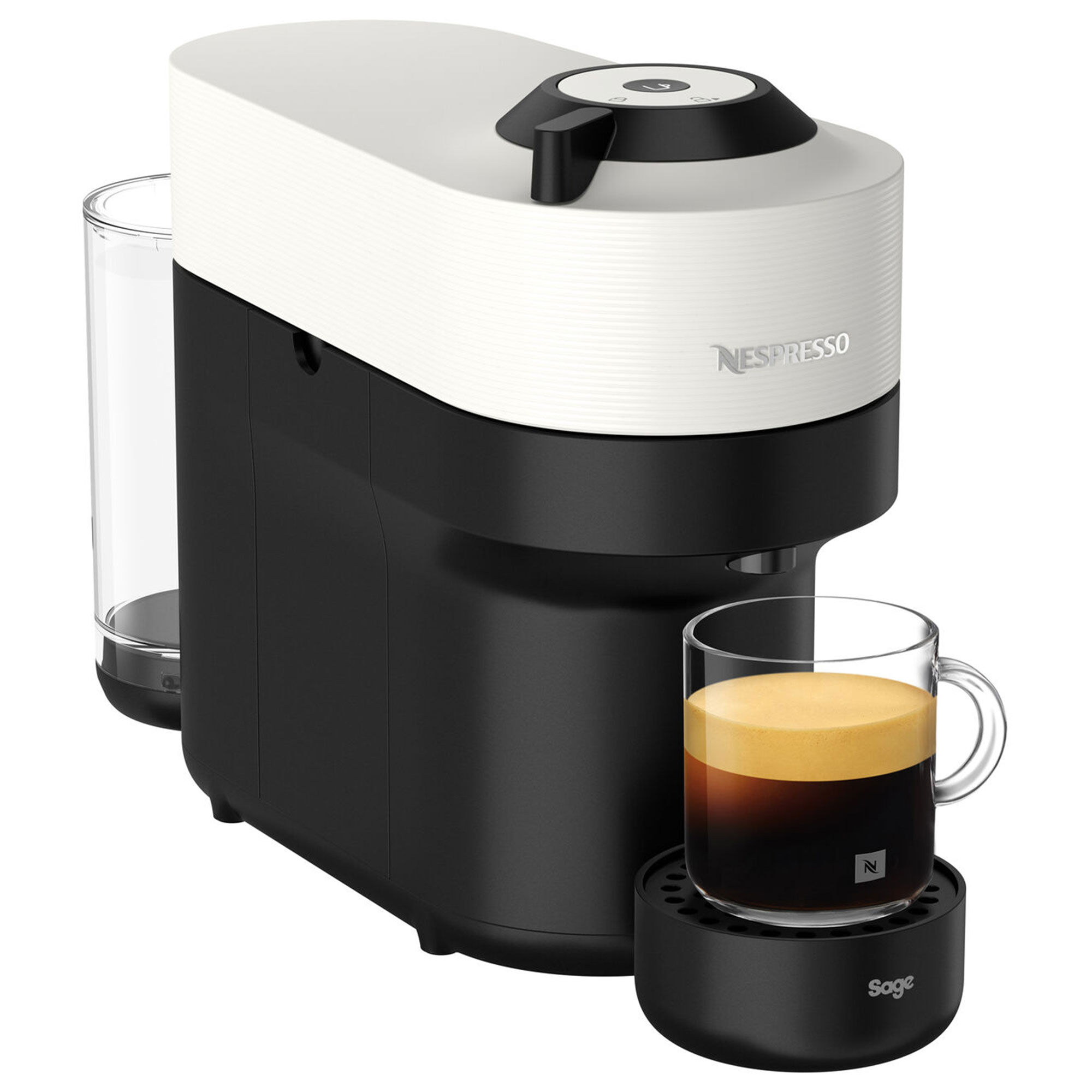 Nespresso By   Snv 120 Vertuo Pop Kapselmaskine, Hvid Black Friday Sage Tilbud