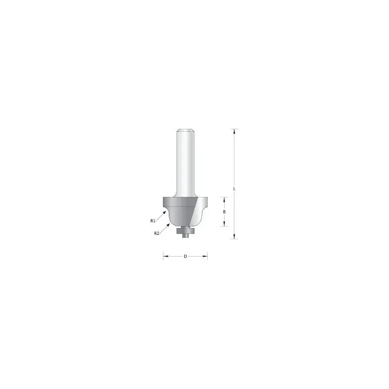 8 Mm Roman Ogee Bit With Ball   66754097 Black Friday Hikoki Tilbud