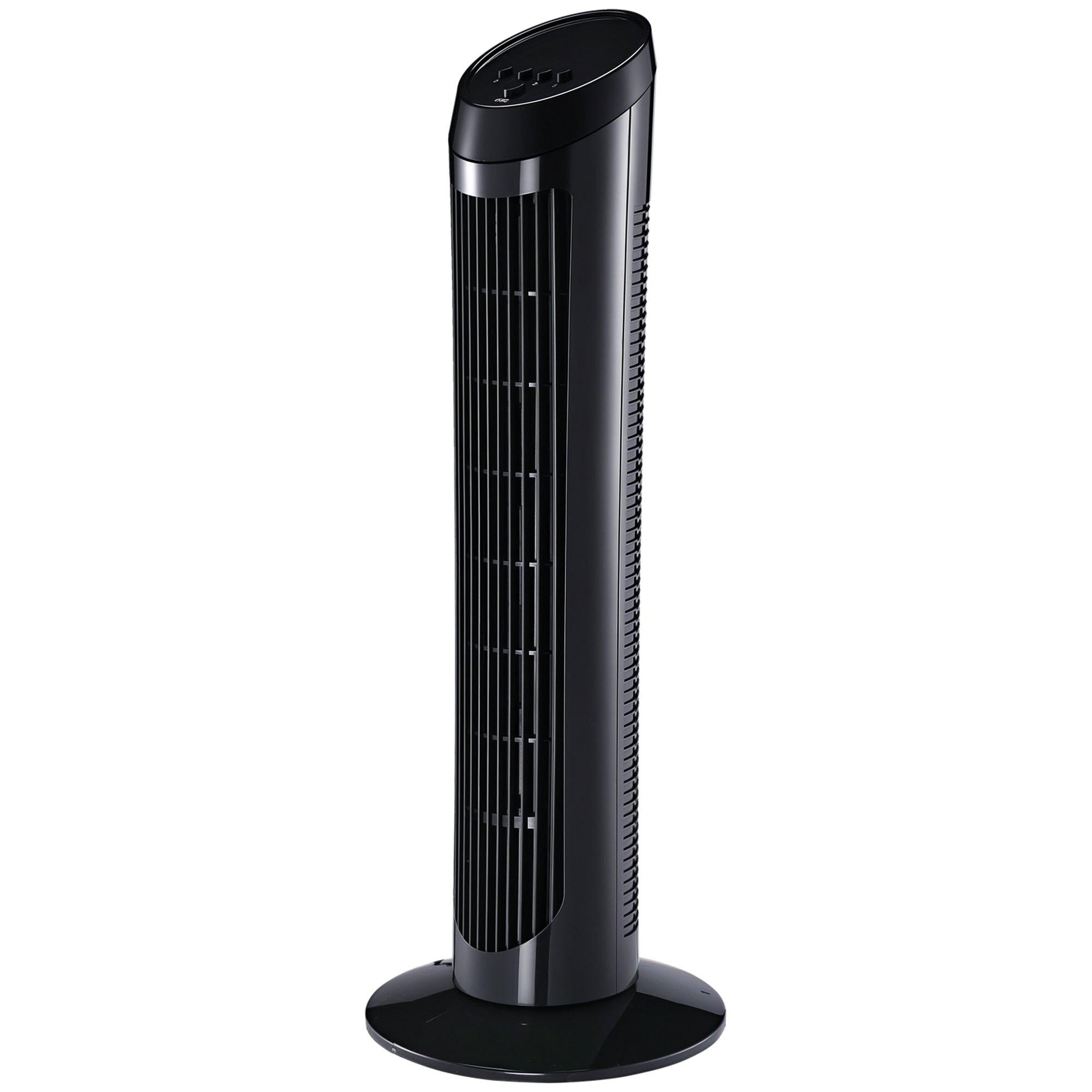 45w Tårnventilator, Stille Design, 3 Hastighedsindstillinger, 70â° Oscillation, Abs, Sort, ø27 X H75 Cm Black Friday Aosom Tilbud