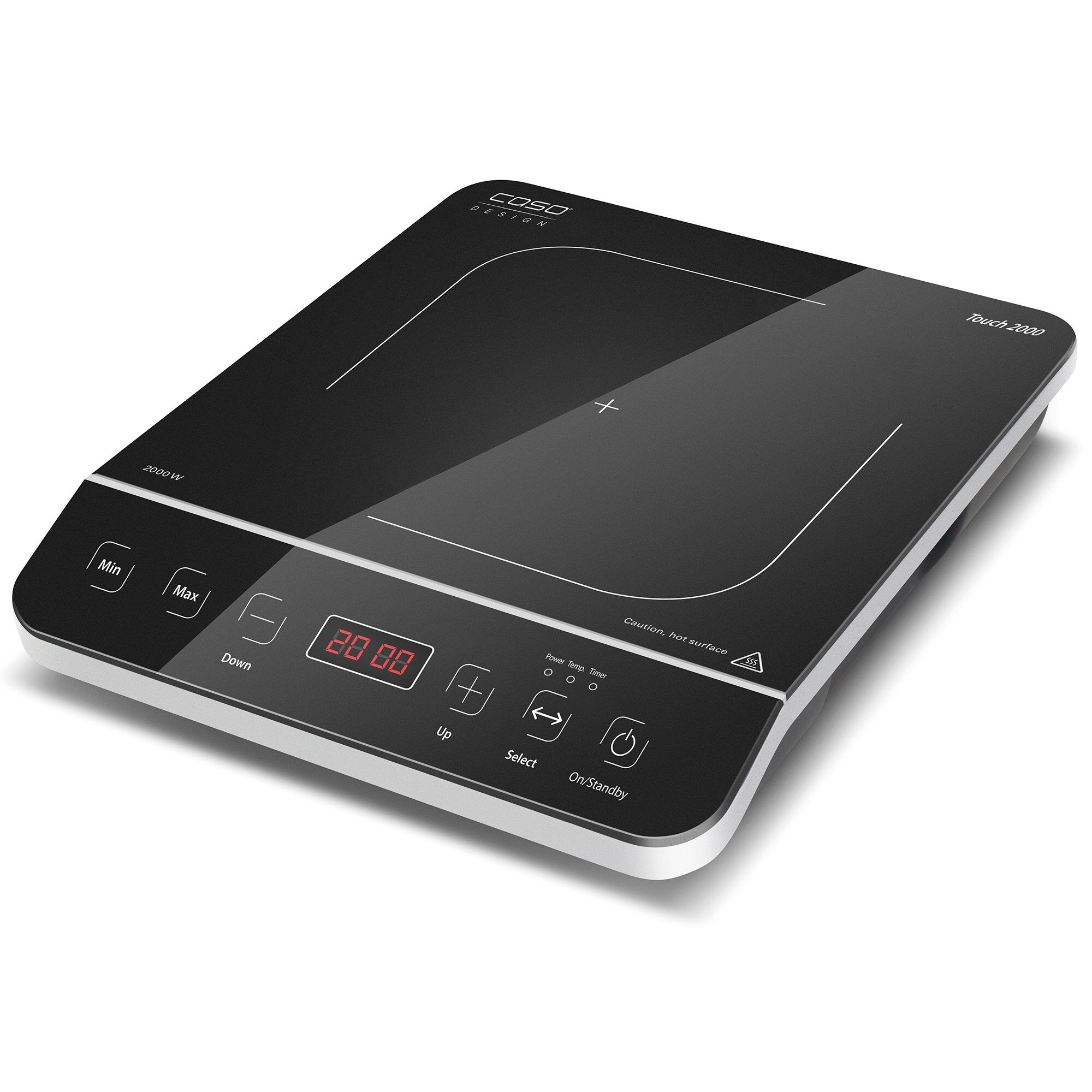 Touch 2000 Induktionskogeplade, Sort Black Friday Caso Tilbud