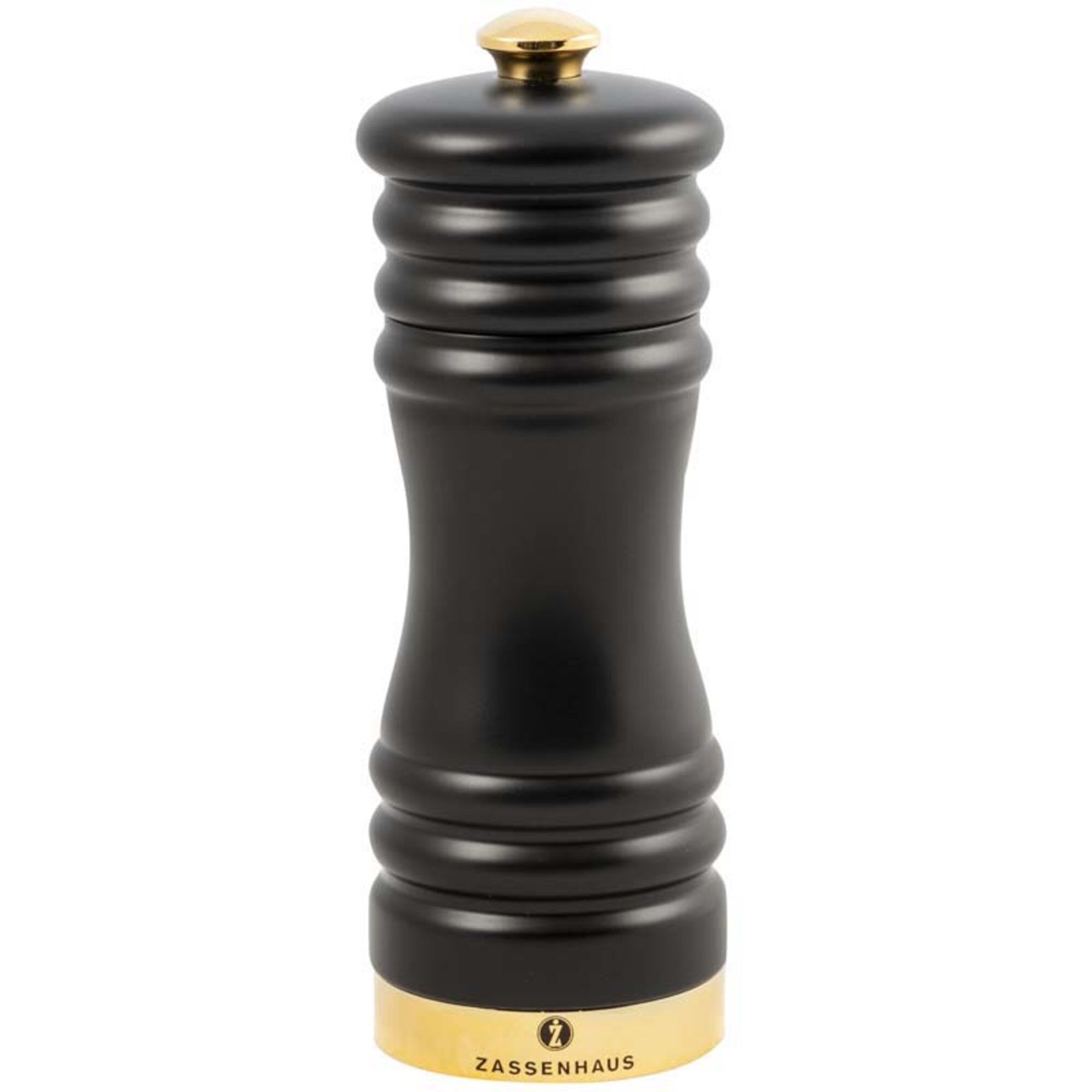 Munchen Kværn Mat Sort Guld 15 Cm. Black Friday Zassenhaus Tilbud