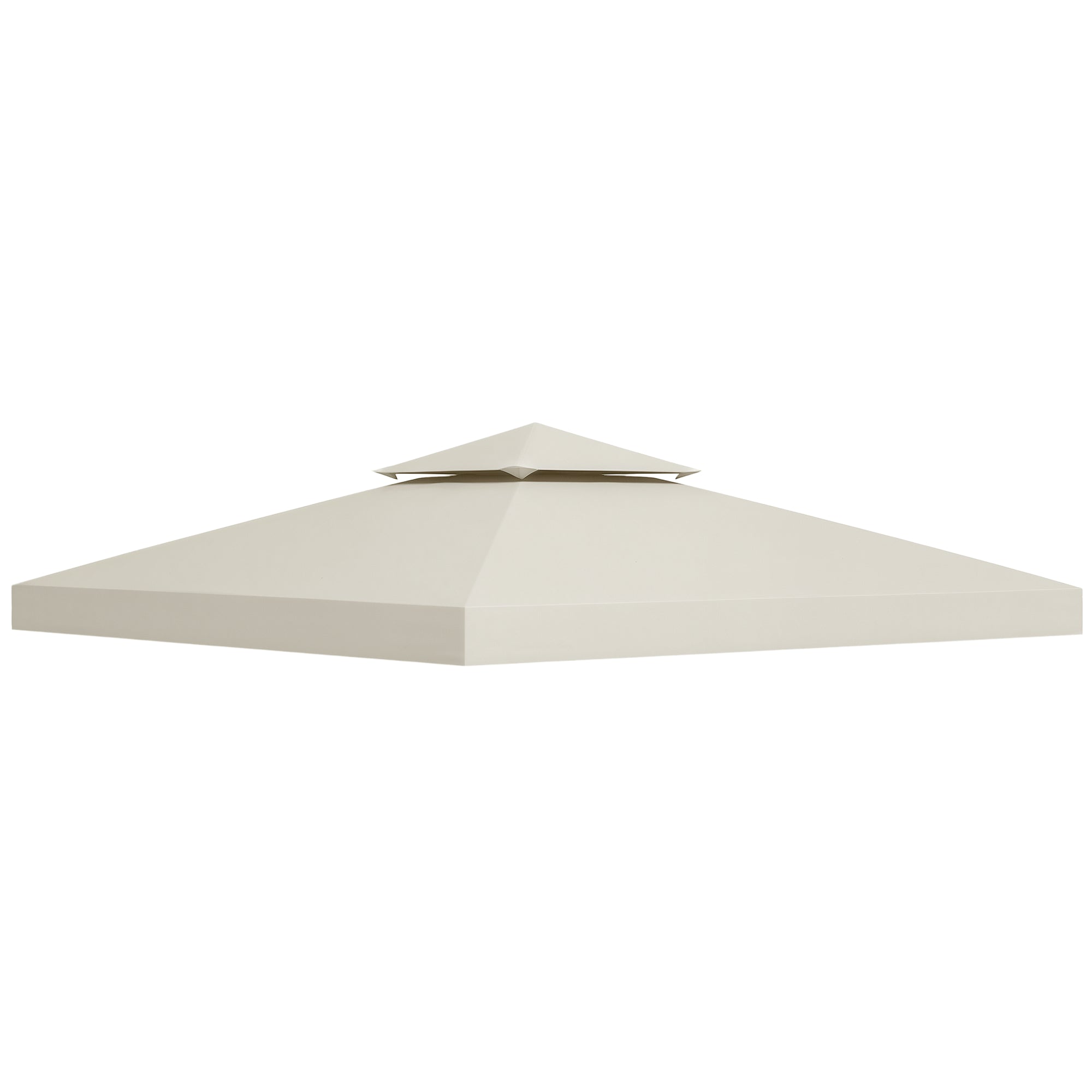 Udskiftningstag Til Pavillon 3x3m Vandafvisende Pavillontag Til Metalpavillon Pavillon Udskiftningstag Havepavillon Festtelt Havetelt Polyester Cremehvid Black Friday Aosom Tilbud