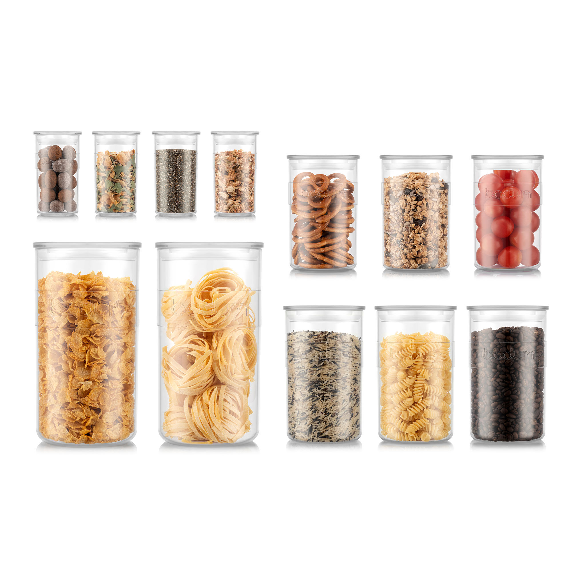 Presso Opbevaringsbeholder 12 Dele, Transparent Black Friday Bodum Tilbud