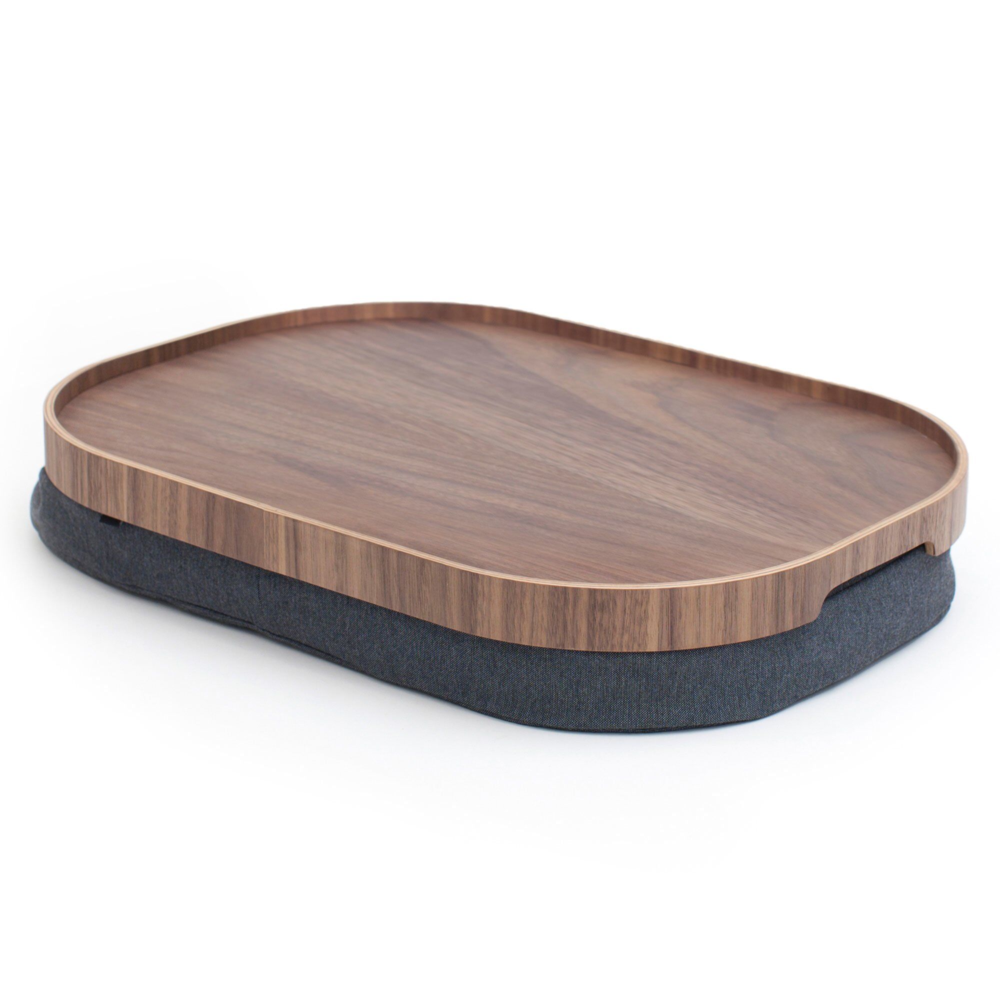 Curveline Serveringsbakke Anti Slip, Large, Valnød Black Friday Bosign Tilbud