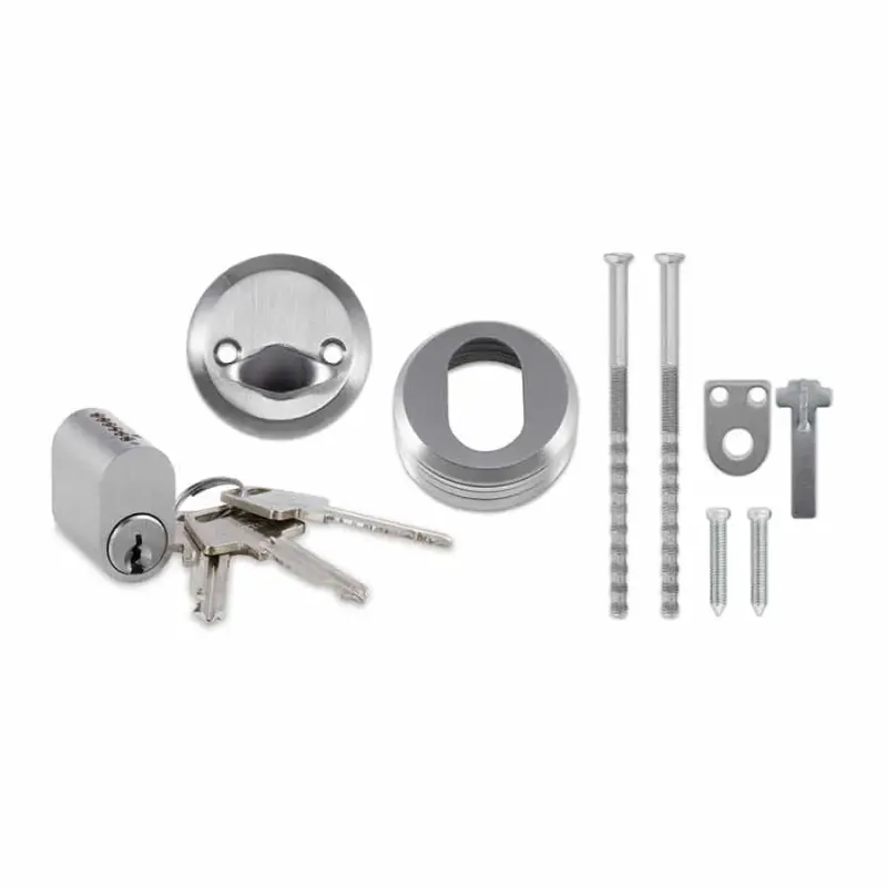Kombisæt 1stk Cyl 6 Stift Oval Matnikkel   13390 Black Friday Jasa Tilbud