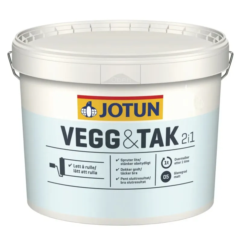 Væg Og Loft Hvid 9lt Black Friday Jotun Tilbud