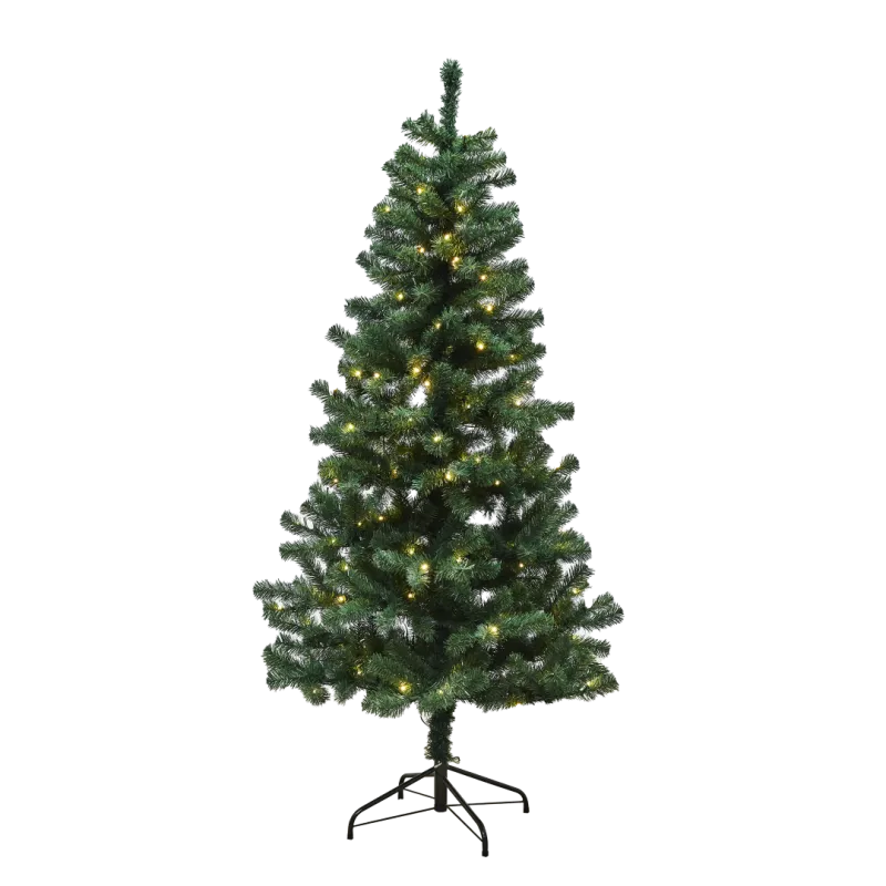 Juletræ Kunstig Pvc Alex, Klasse B, 170x90 Cm M Led   Black Friday Nordic Winter Tilbud