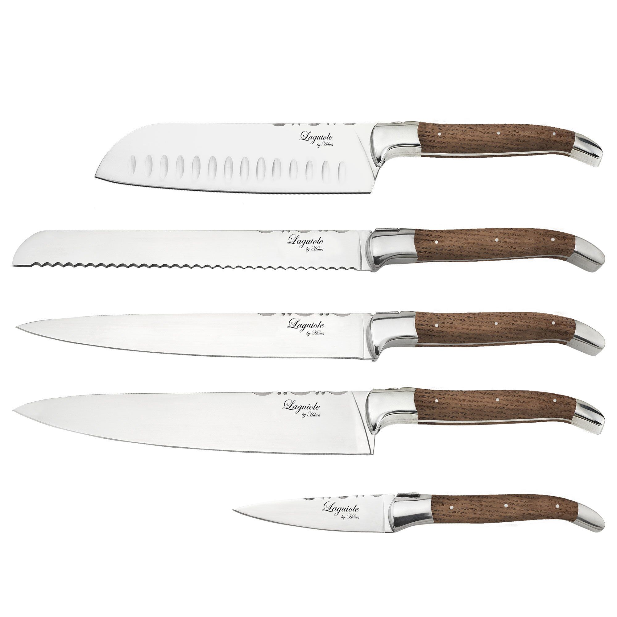 Knivsæt 5 Dele, Eg Black Friday Laguiole By Haws Tilbud