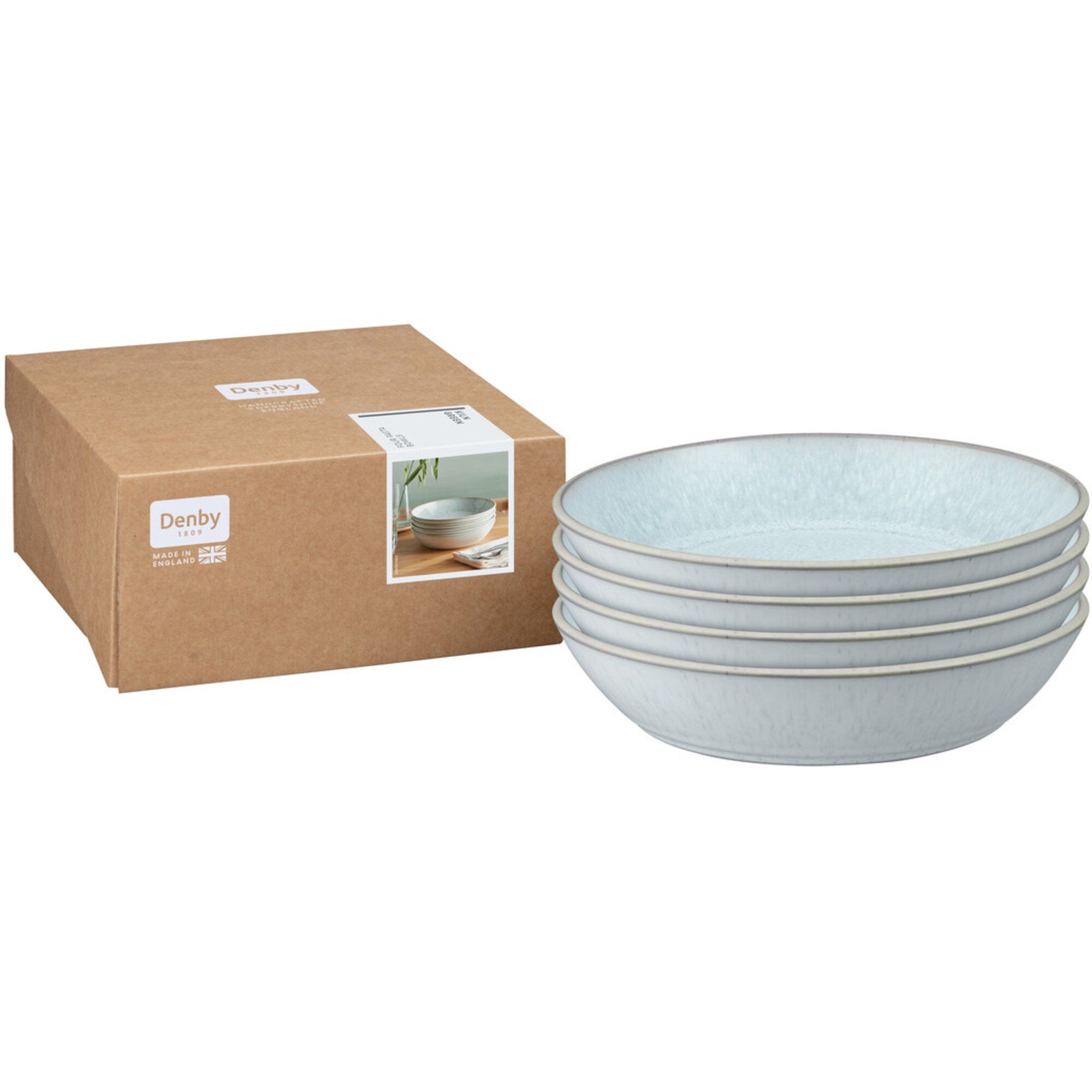Kiln Green, Sæt Med 4 Pastaskåle Black Friday Denby Tilbud