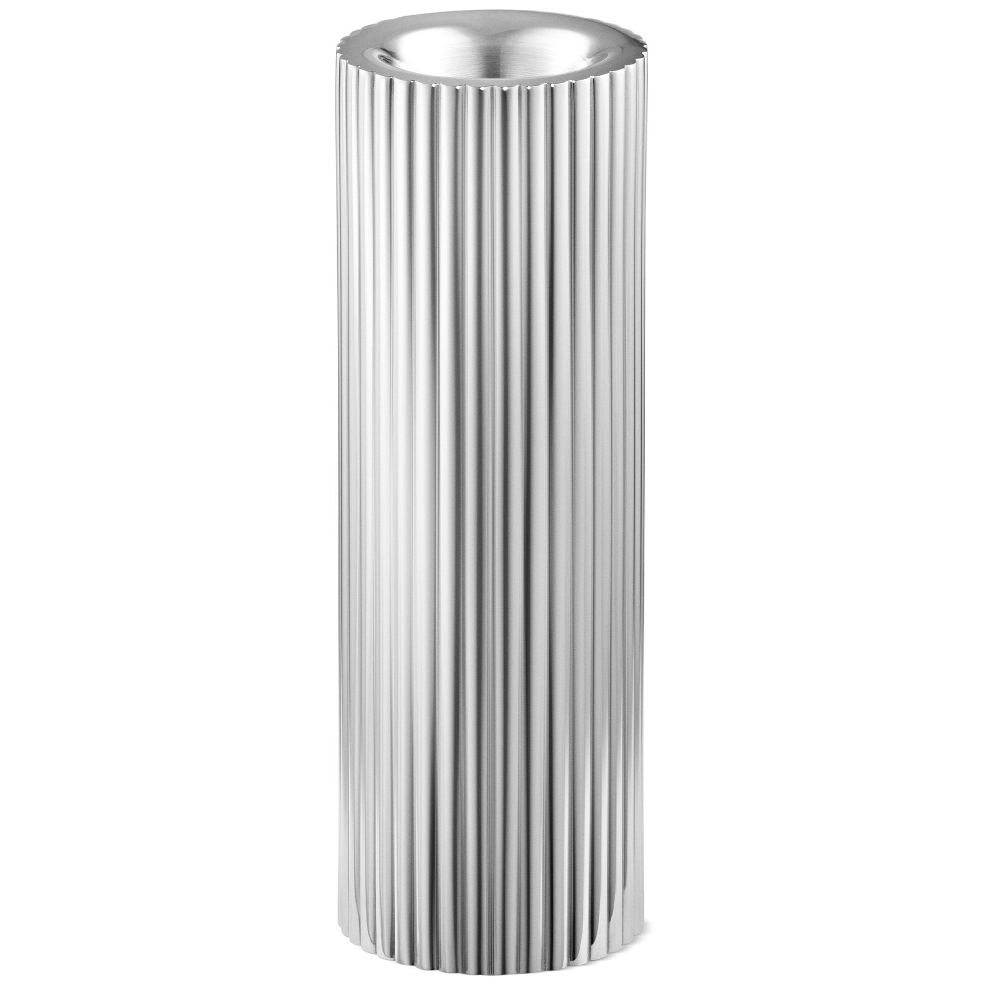 Bernadotte Fyrfadsstage, Rustfrit Stål, 14 Cm. Black Friday Georg Jensen Tilbud