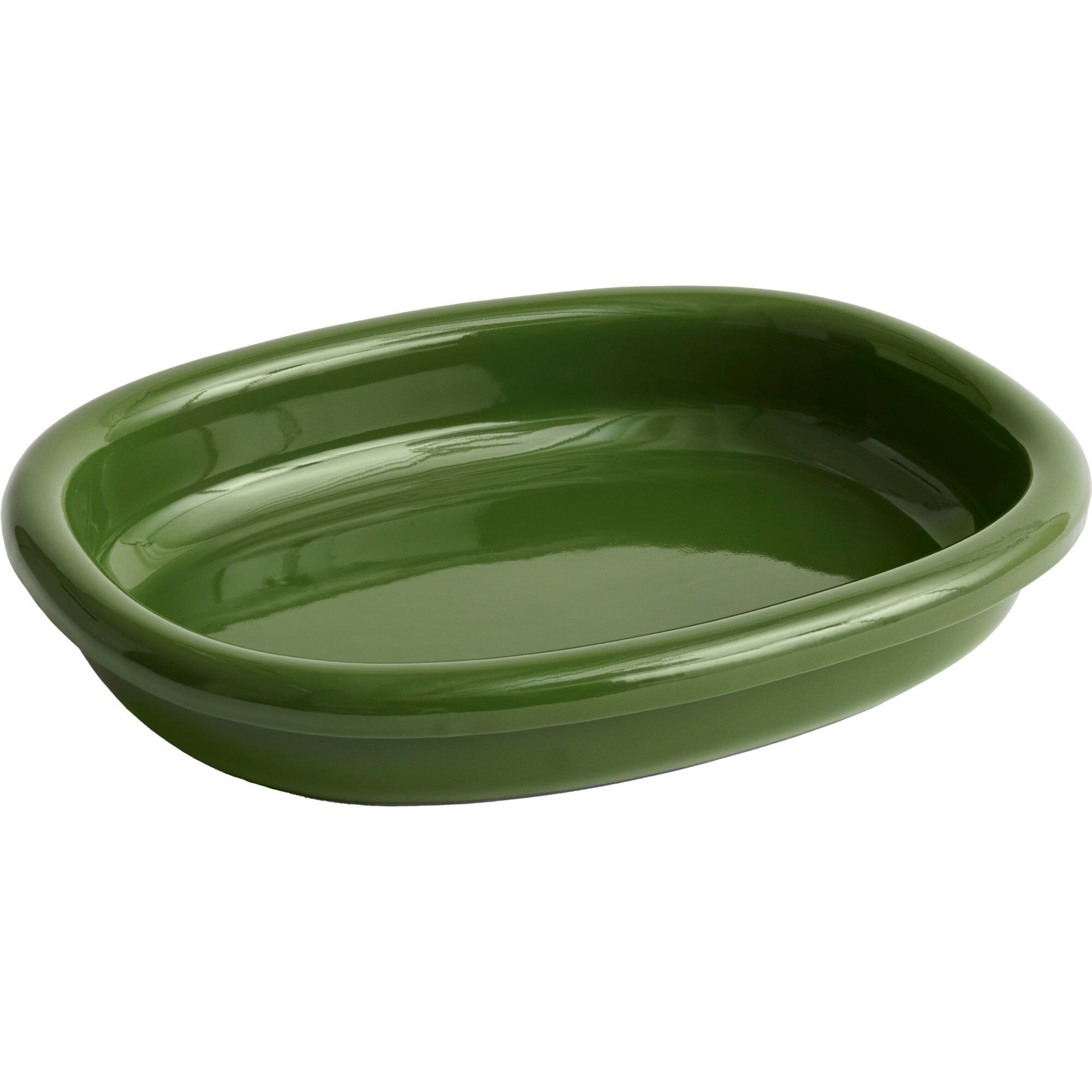 Barro Oval Tallerken Large, Grøn Black Friday Hay Tilbud