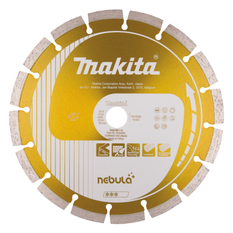 Diamantklinge 230x22,23 Nebula   B 54025 Black Friday Makita Tilbud