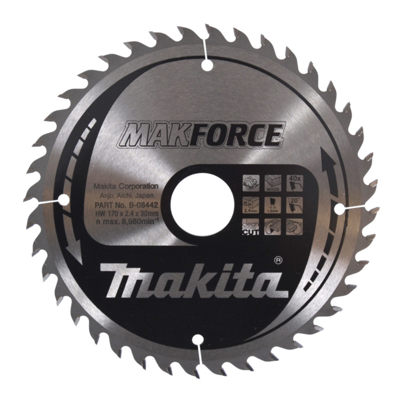 Hm Klinge 170mm 40t   B 08442 Black Friday Makita Tilbud