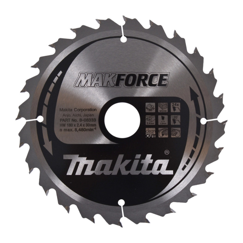 Hm Klinge 180mm 24t   B 08333 Black Friday Makita Tilbud