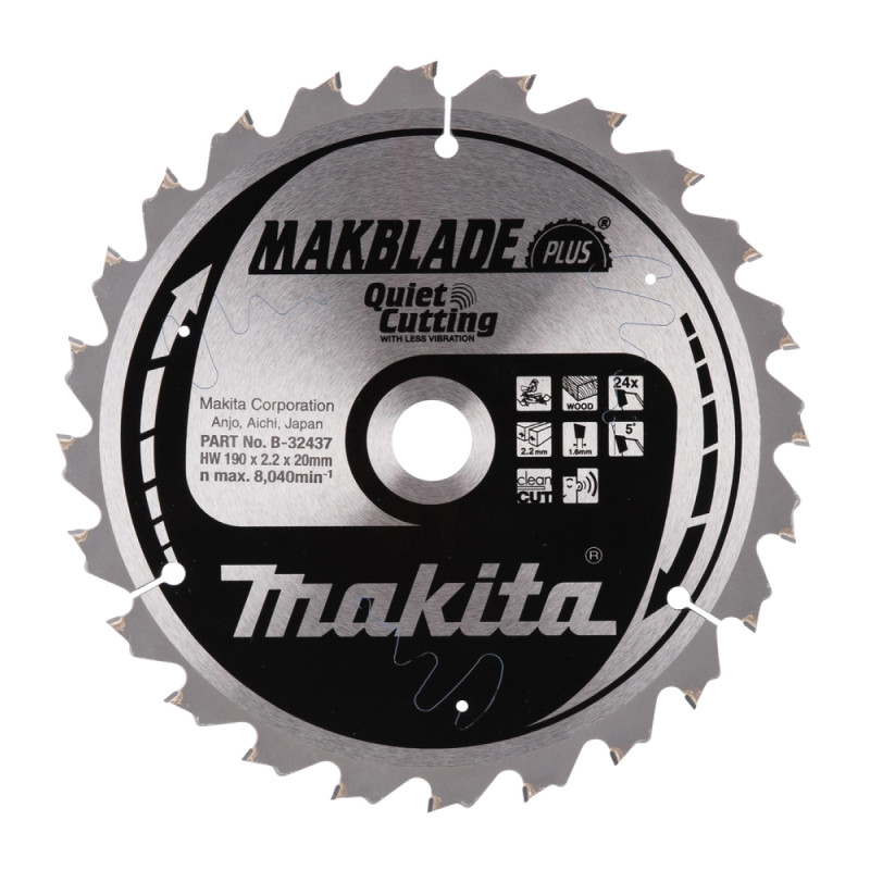 Hm Klinge 190x20x24z Makblade   B 32437 Black Friday Makita Tilbud