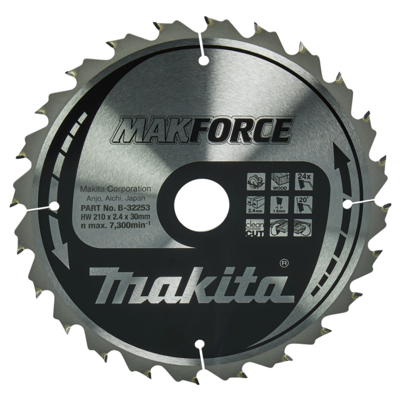 Hm Klinge 210x30x24z Makforce   B 32253 Black Friday Makita Tilbud