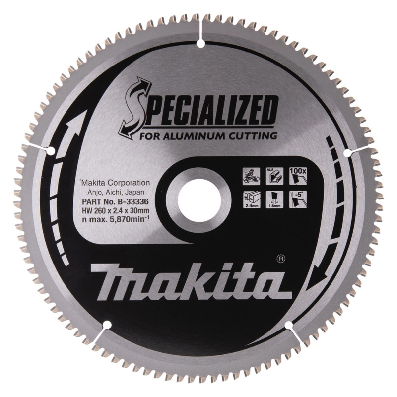 Hm Savklinge 260x30x100z Alu   B 33336 Black Friday Makita Tilbud