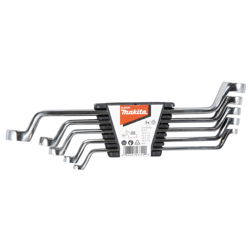 Ringnøgle Sæt M 5 Stk.   B 65551 Black Friday Makita Tilbud