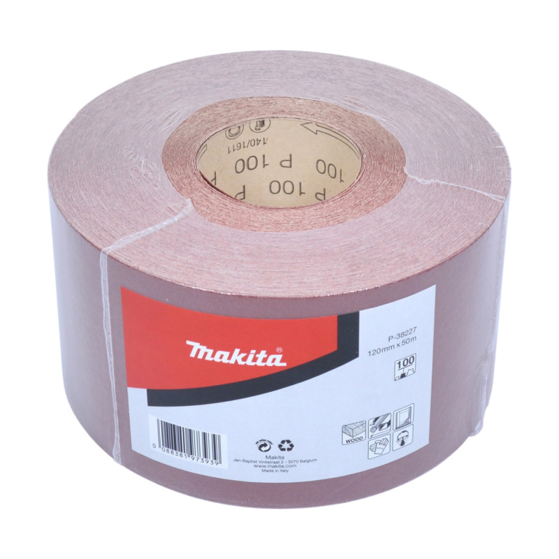 Sandpapir Rulle 120mmx50m K100   P 38227 Black Friday Makita Tilbud