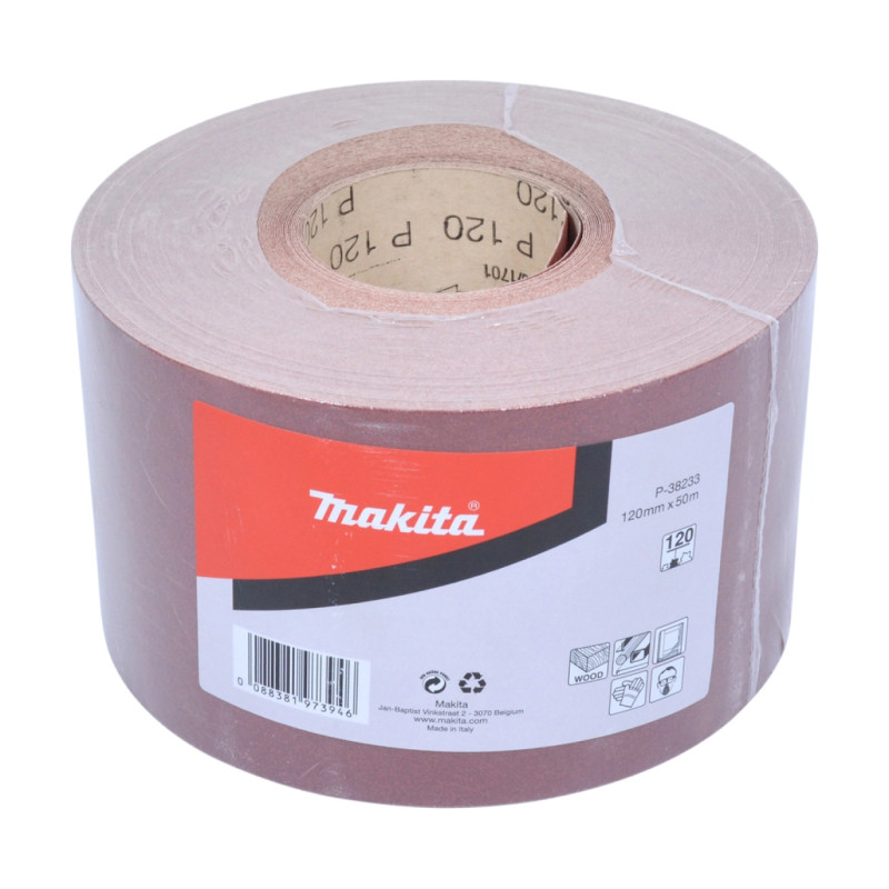 Sandpapir Rulle 120mmx50m K120   P 38233 Black Friday Makita Tilbud