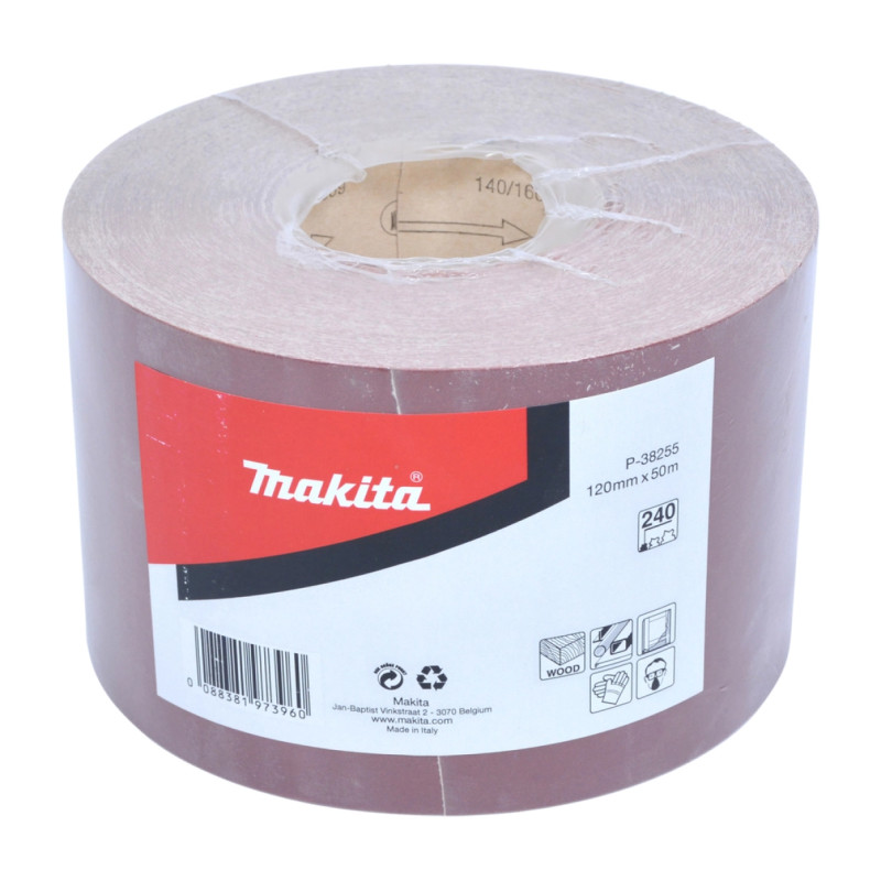 Sandpapir Rulle 120mmx50m K240   P 38255 Black Friday Makita Tilbud