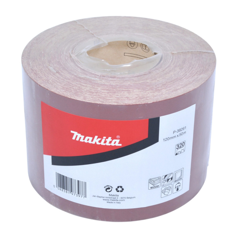Sandpapir Rulle 120mmx50m K320   P 38261 Black Friday Makita Tilbud