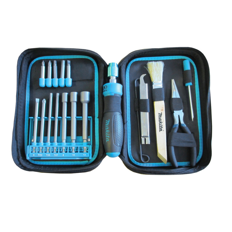Værktøjssæt F. Kædesav 19 Dele   P 90211 Black Friday Makita Tilbud