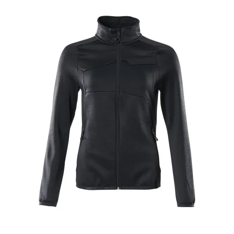 Accelerate Fleecetrøje Med Lynlås 18153 316 Dame   Mørk Marine Black Friday Mascot Tilbud