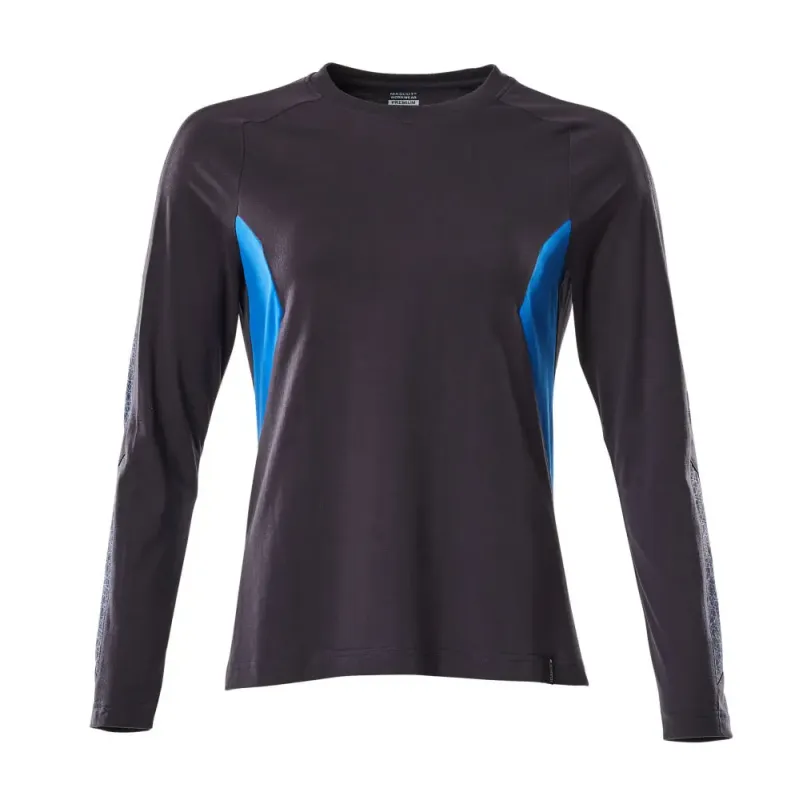 Accelerate T Shirt, Langærmet 18391 959 Dame   Mørk Marine Azurblå Black Friday Mascot Tilbud