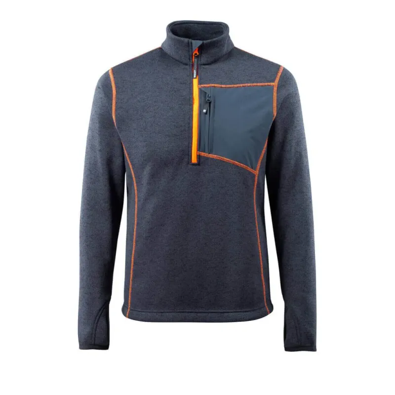 Reims Hardwear Striktrøje Med Kort Lynlås 50149 951 Black Friday Mascot Tilbud