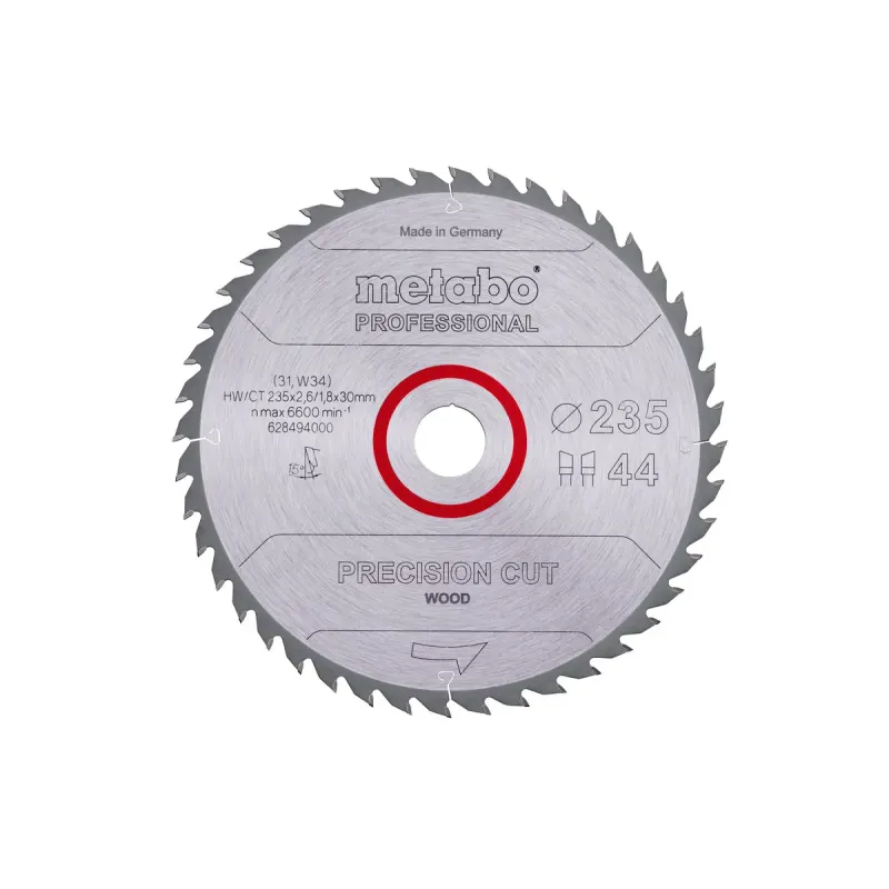 4061792188532   628494000 Rundsavklinge Precision Cut Wood, Kvalitet Professional, Til Håndrundsav Black Friday Metabo Tilbud