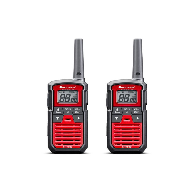 Xt10 Pro Black Red Walkie Talkie Black Friday Midland Tilbud