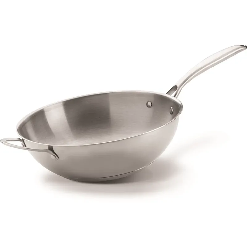 Wok, Rustfri, ø29,5 Cm, Kan Anvendes Til Induktion   70028 Black Friday Napoleon Tilbud