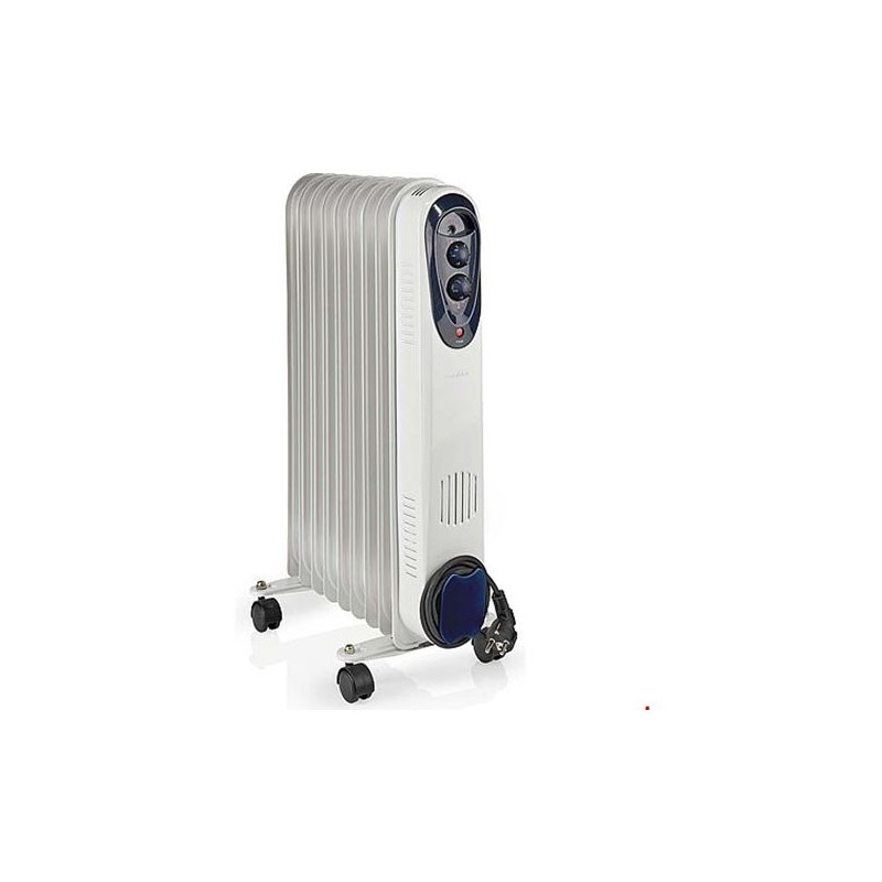 Olie Radiator 800 1200 2000 W Radiator Black Friday Nedis Tilbud