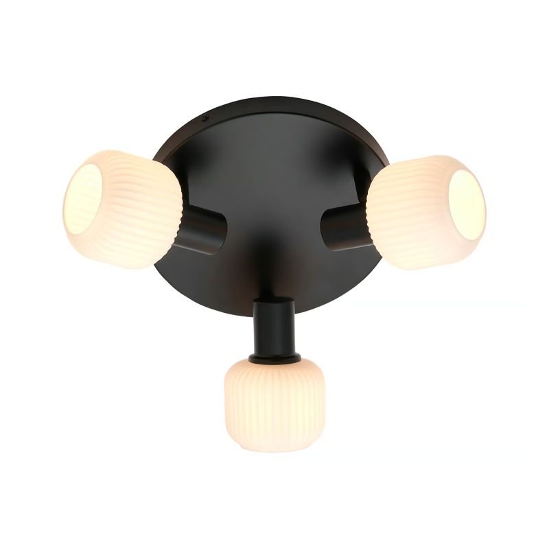 Milford Mini 3 Rondel   Loftlampe   Sort Black Friday Nordlux Tilbud